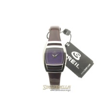 BREIL Lady quarzo acciaio cinturino vernice bordeaux 2519251063 new